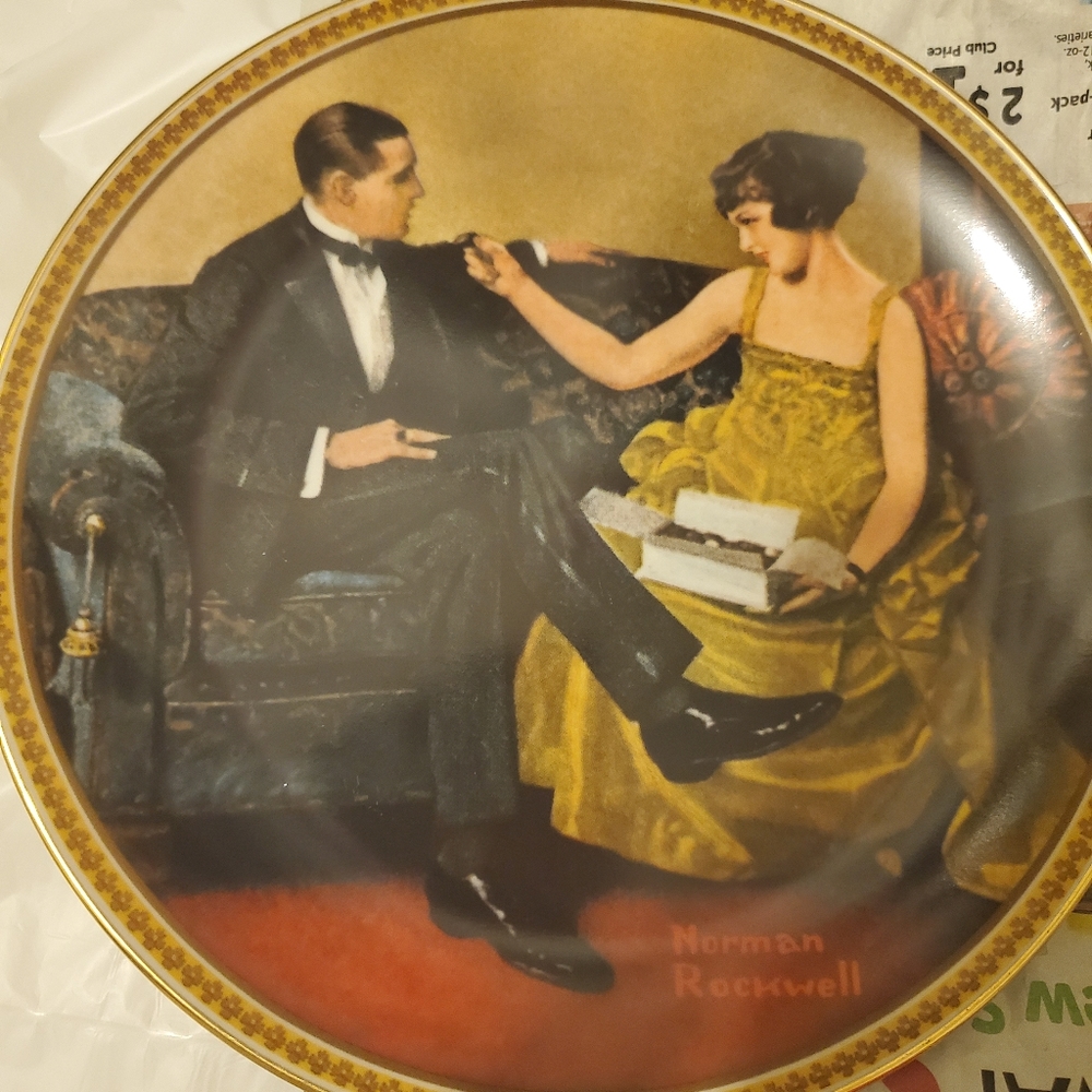 Norman Rockwall  <Vintage> plates